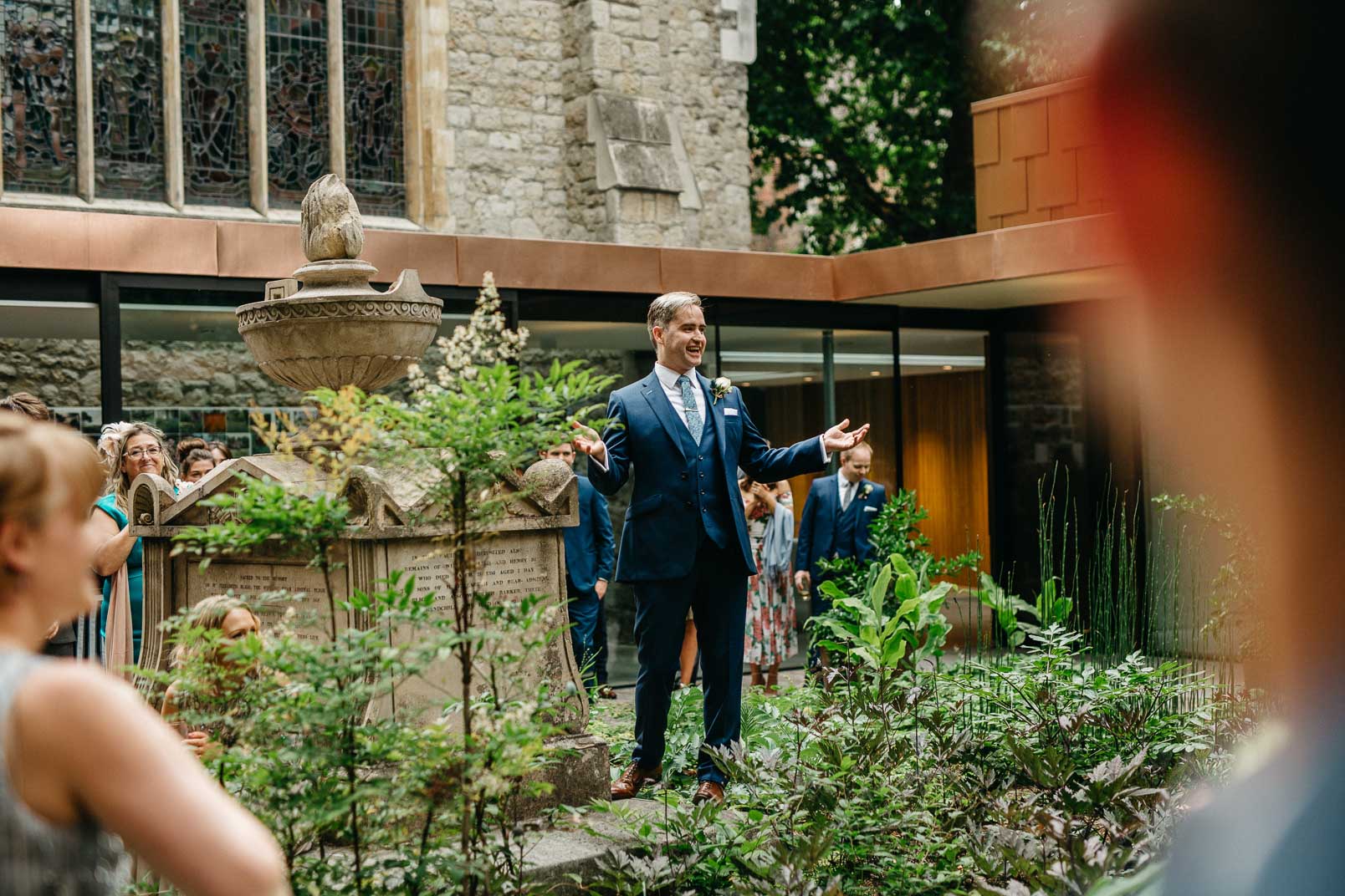 guestis at garden museum wedding