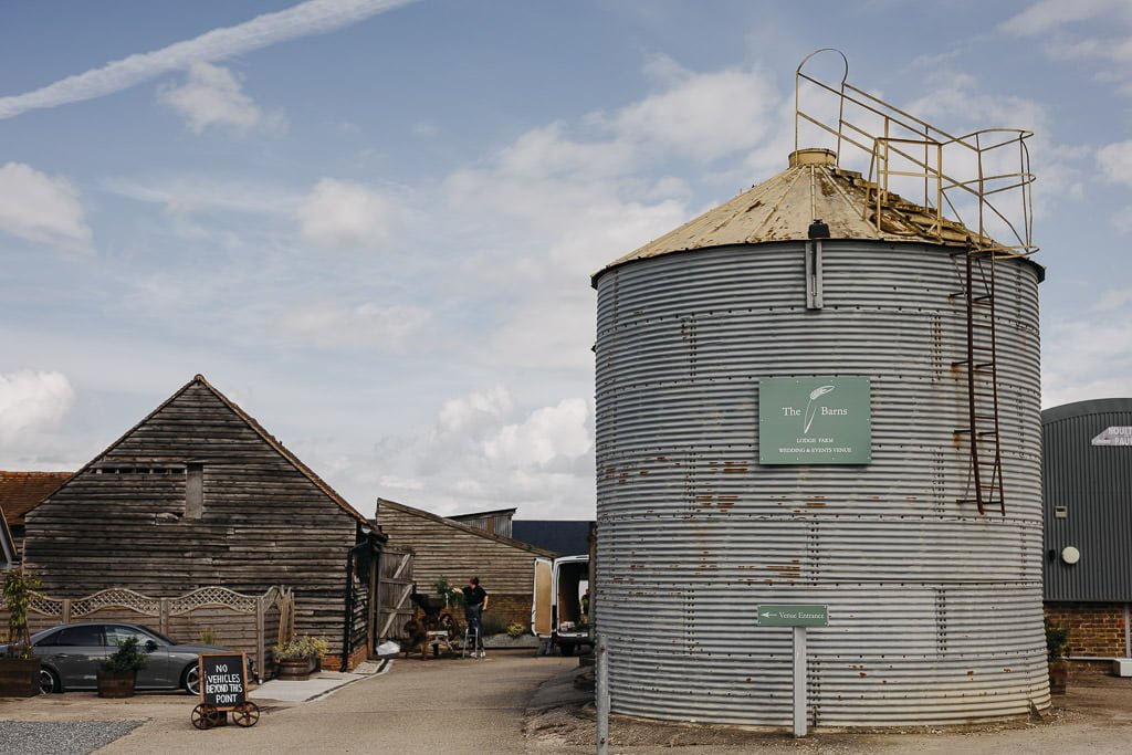 wedding at the barns at lodge farm